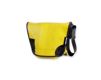 Recycled Truck Tarp Messenger Bag, Waterproof Courier Bag, Handmade