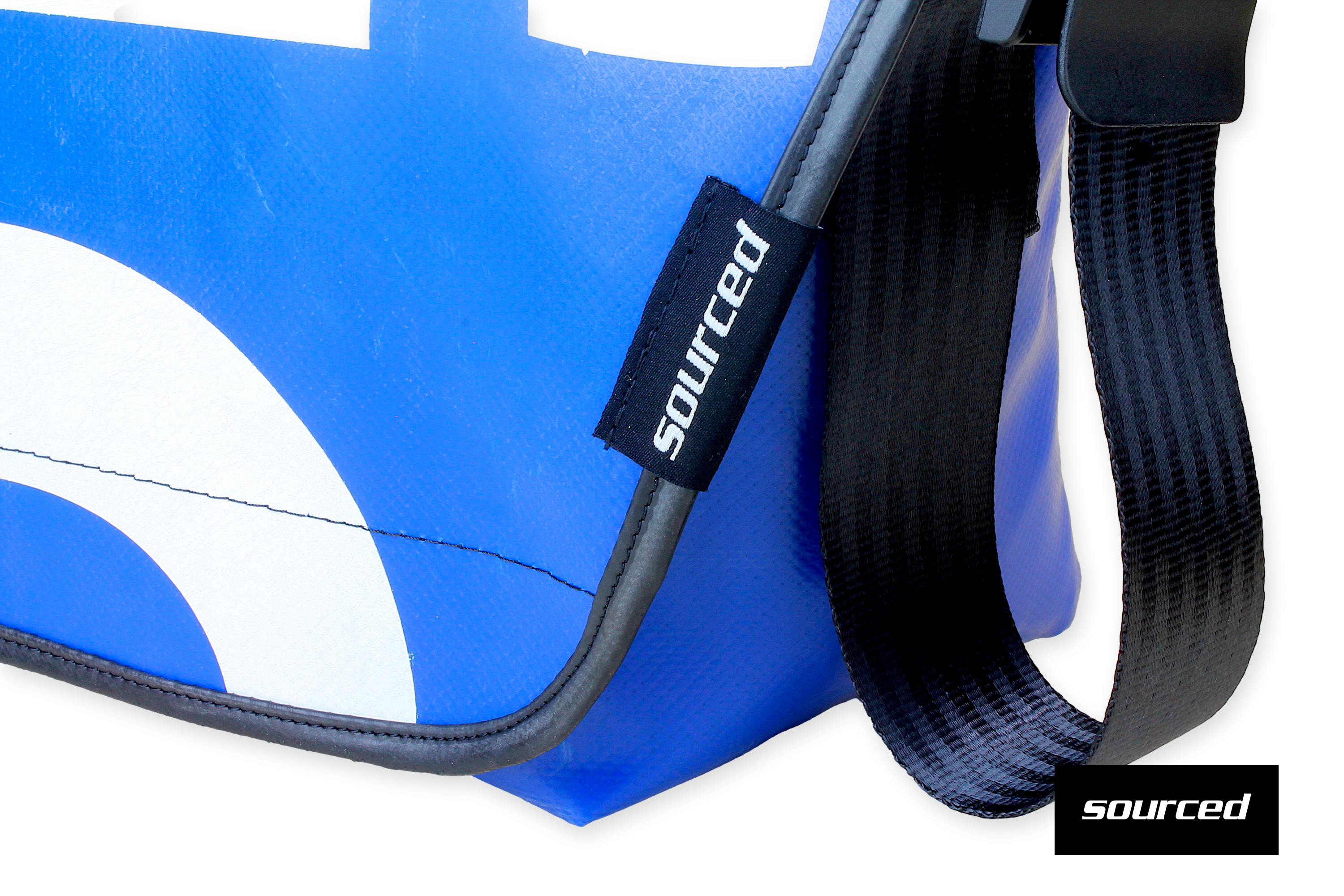 Small Truck Tarp Messenger Bag, Waterproof Shoulder Bag Made