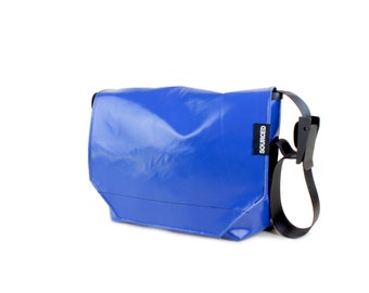 Messenger Bag made from Truck Tarp, Water resistant Laptop Bag, Courier Bag, Satchel, Shoulder Bag