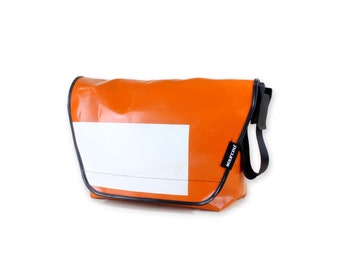 Truck Tarp Messenger Bag | Truck Tarp shoulder bag | Unique waterproof Messenger bag | Upcycled Laptop Bag, Sustainable Gift, Eco friendly