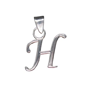 Sterling Silber Anhänger Charm gestempelt 925 Buchstabe H