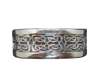 Sterling Silver Ring Celtic Knot Band Genuine Solid Stamped