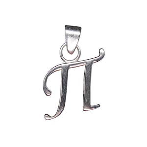 Sterling Silber Anhänger Charme gestempelt 925 Buchstabe П kyrillisch