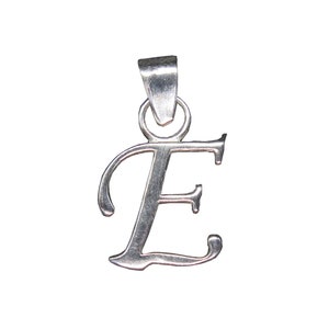 Sterling Silber Anhänger Charm gestempelt 925 Buchstabe E