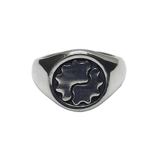 Sterling Silver Men Signed Ring Solid Hallmarked 925 Comfort Fit