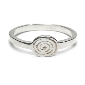 Sterling Silver Minimalist Ring Spiral Solid Genuine Stamped 925