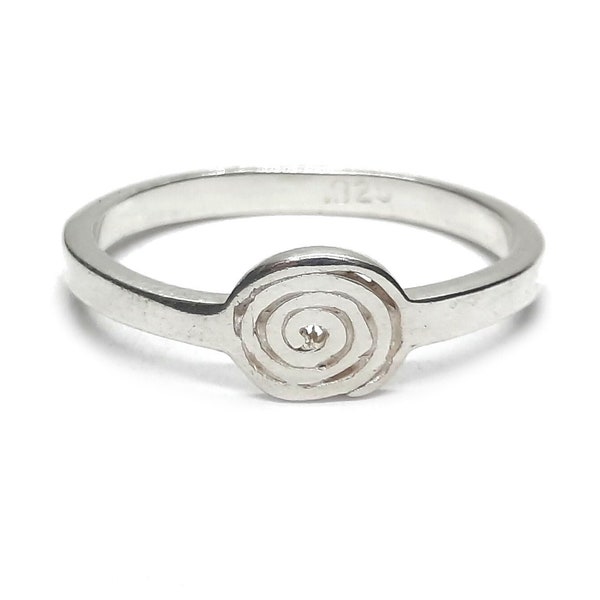 R000957 Bague Pour Enfants Argent Massif 925 Fleur