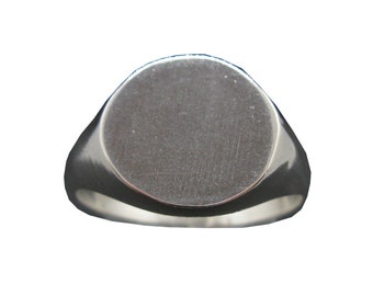Custom Engraved Sterling Silver Signet Men Ring Genuine Solid Hallmarked 925 R002122