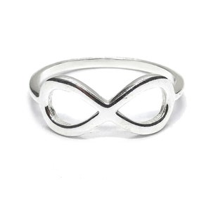 Sterling Silver Ring Infinity Genuine Stamped 925 Nickel Free
