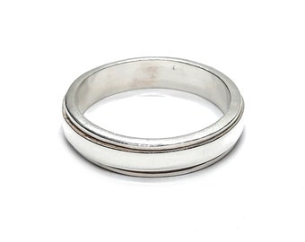 Personalized Sterling Silver Spinner Ring Band Solid Genuine Stamped 925