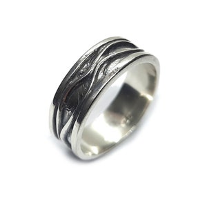 Sterling Silver Ring Band 8mm Genuine Solid Hallmarked 925
