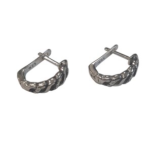 Stylish Sterling Silver Earrings Hoops Genuine Hallmarked 925 Nickel free