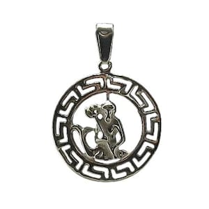 Sterling Silver Aquarius Zodiac Sign Pendant Stamped 925 Nickel Free