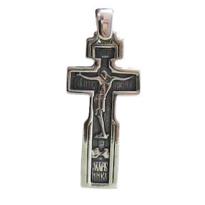 Sterling Silver Pendant Orthodox Cross Solid Stamped 925 Nickel Free