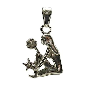 Sterling Silver Zodiac Pendant Virgo Solid Stamped 925 Nickel Free
