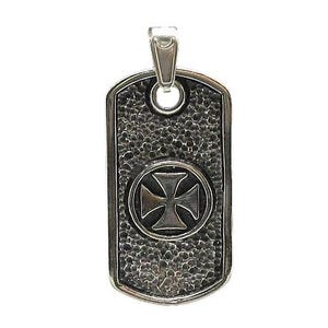 Handmade Sterling Silver Men’s Pendant – Maltese Cross Design Stamped 925 Nickel Free