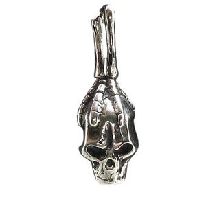 Genuine Sterling Silver Biker Pendant Skull Solid Hallmarked 925 Nickel Free