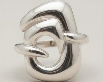 Sterling Silver Chunky Ring Solid Stamped 925 Nickel Free