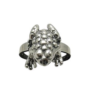 Genuine Sterling Silver Ring Frog Solid Hallmarked 925 Nickel Free