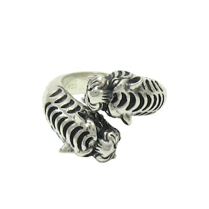 925 SILBER RING Tiger  R001413