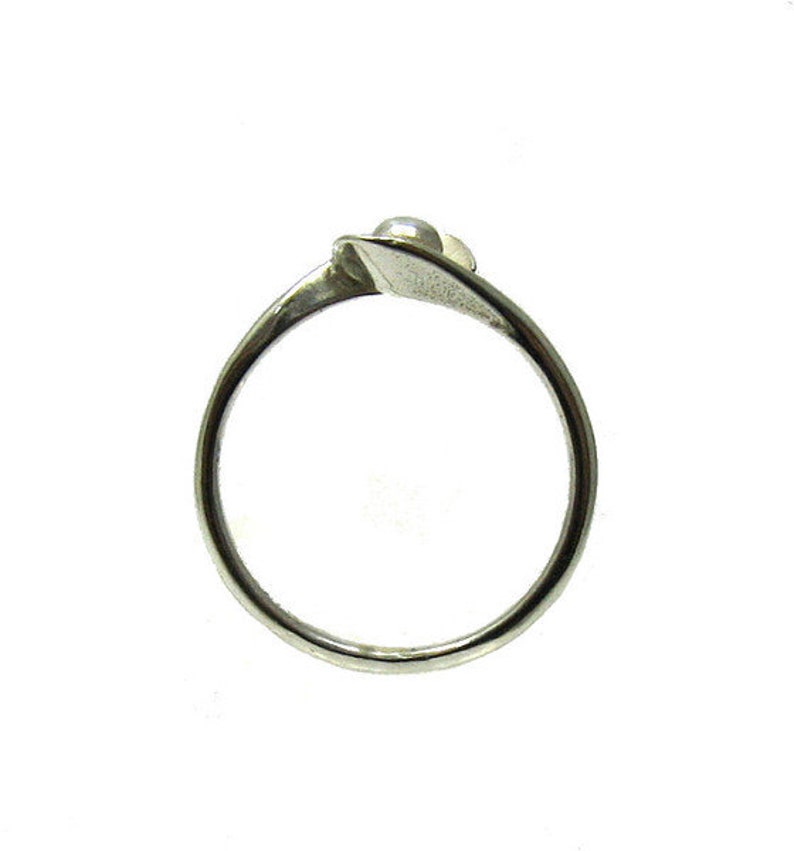 R001347 Anillo de PLATA STERLING Pequeño Sólido 925 imagen 3