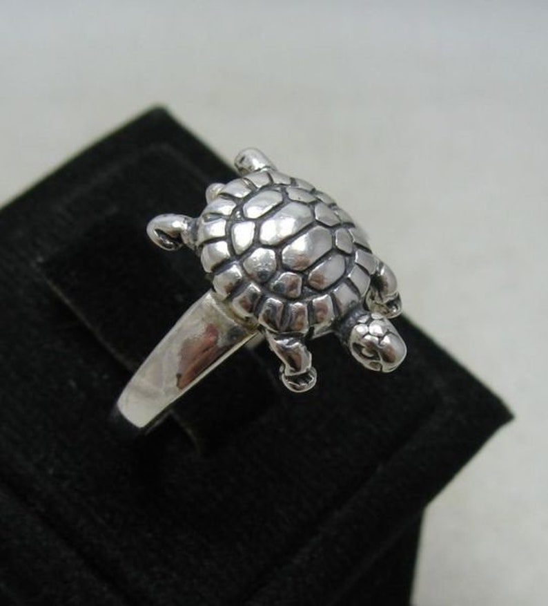 R001176 Bague Argent Massif 925 Tortue image 2