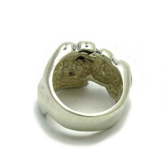 Anello A Forma Di Pugno/Anello In Argento Sterling 925/Gioiello - Foto 8