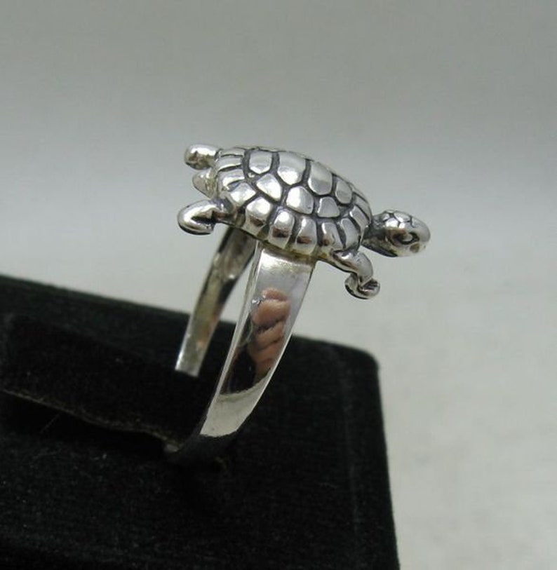 R001176 Bague Argent Massif 925 Tortue image 3