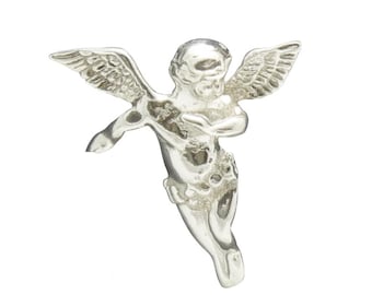 Ängelhänge i sterlingsilver 925 kerubberlock skyddssmycken handgjorda