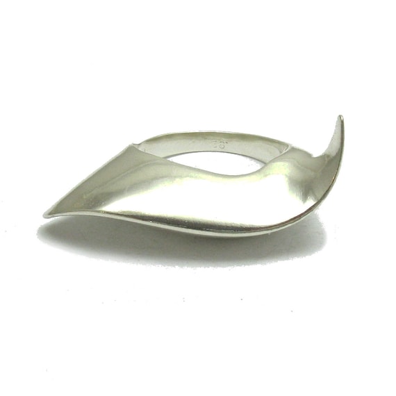 Anello Scudo Ritondato In Argento 925 Gliglio Fatto A Mano In Italia - Foto 2