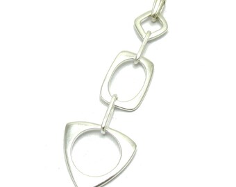 Long Sterling Silver Pendant Solid Genuine Stamped 925 Nickel Free