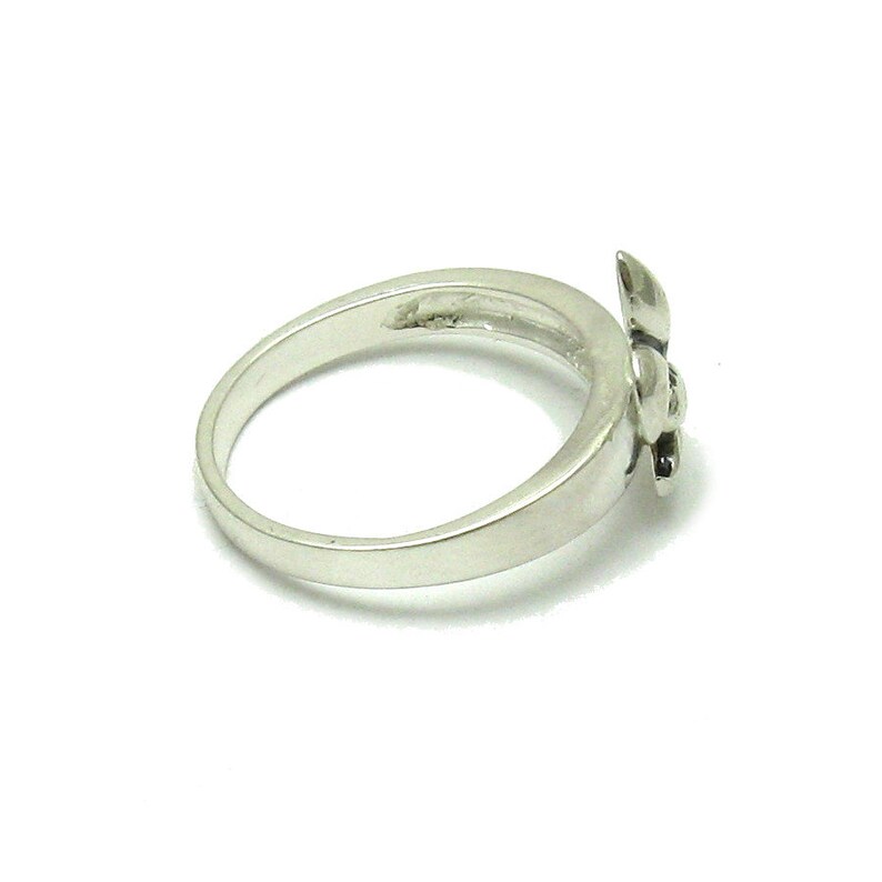 R001527 Anillo de PLATA STERLING 925 Fleur de lys imagen 3