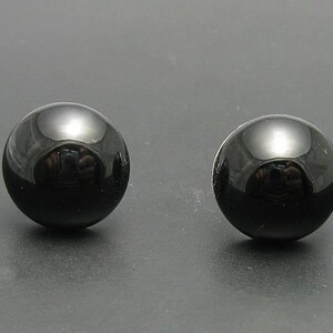 E000146 Sterling silver earrings 925 Black Onyx