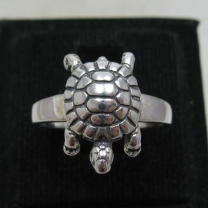 R001176 Bague Argent Massif 925 Tortue image 1