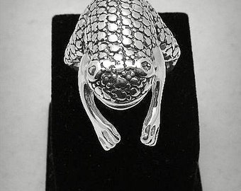 R000752 Sterling Silver  Ring Solid 925  Frog