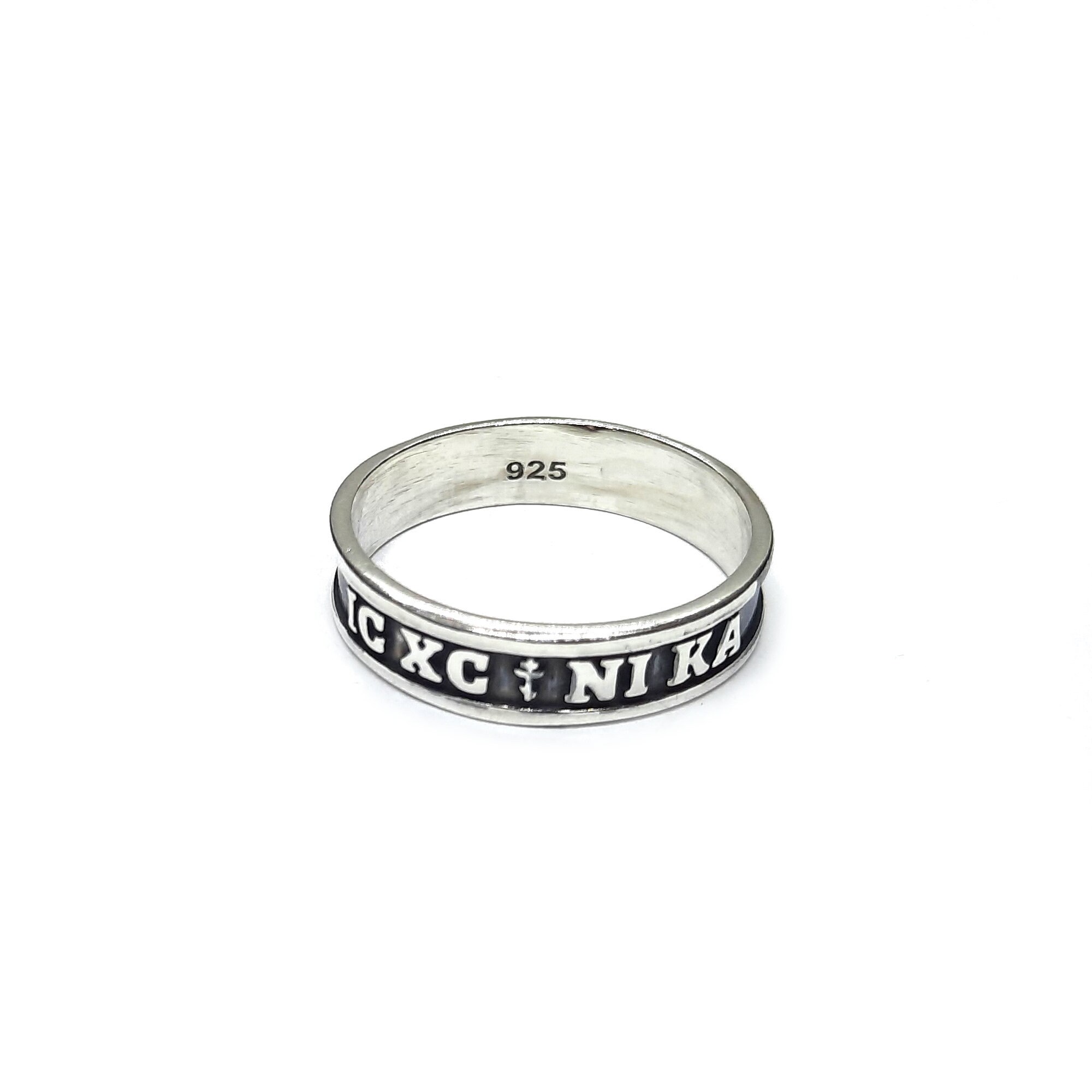 Sterling Silver Ring 6mm Wide IC XC Ni Ka Solid Genuine Hallmarked