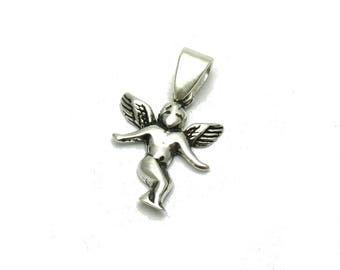 Sterling silver pendant 925 charm Angel Cupid nickel free