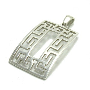 PE000991 Sterling Silver Pendant Solid 925 Meander