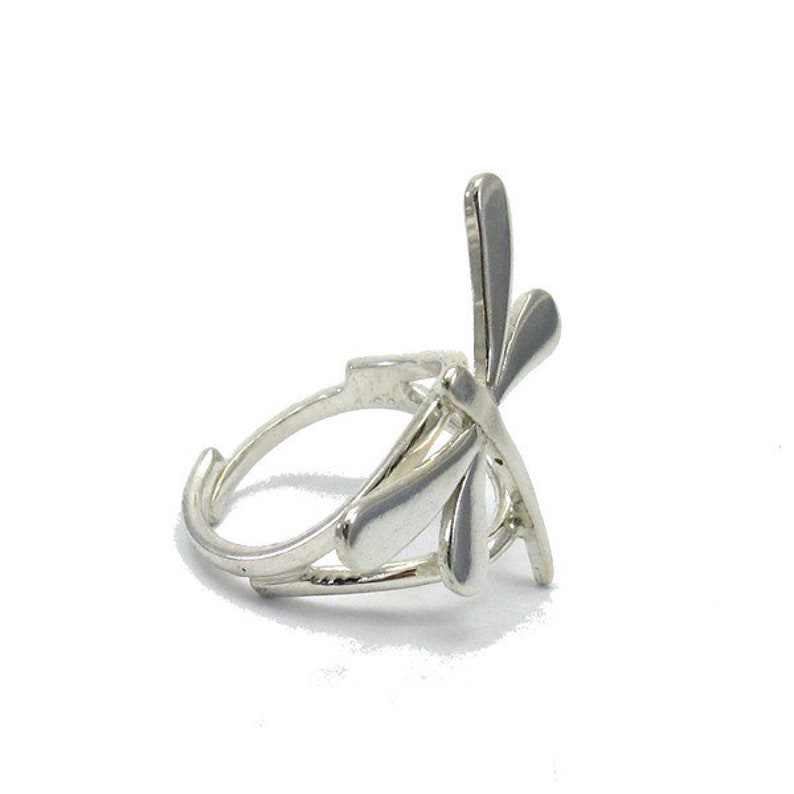 R001395 Sterling Silver Ring Dragonfly 925 image 2