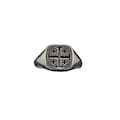 Sterling Silver Men Ring Solid Hallmarked 925 Jerusalem Cross R002081 product logo