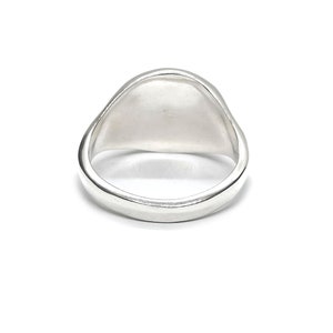 Sterling Silver Men Ring Chi Rho Alpha Omega Solid Hallmarked 925 Comfort Fit image 4