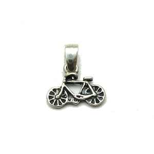 Sterling Silver Pendant Charm Bicycle Bike Genuine Hallmarked 925 Nickel Free