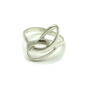 R000341 Stylish STERLING SILVER Ring Solid 925 image 1