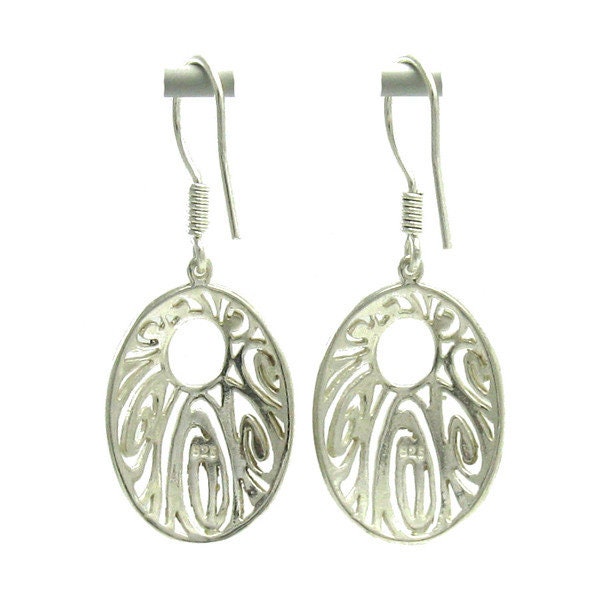 ☆ENGBROX☆ silver925 nacre star earring EBEA25003SV Sterling Silver Crescent Moon North Star Stud Earrings