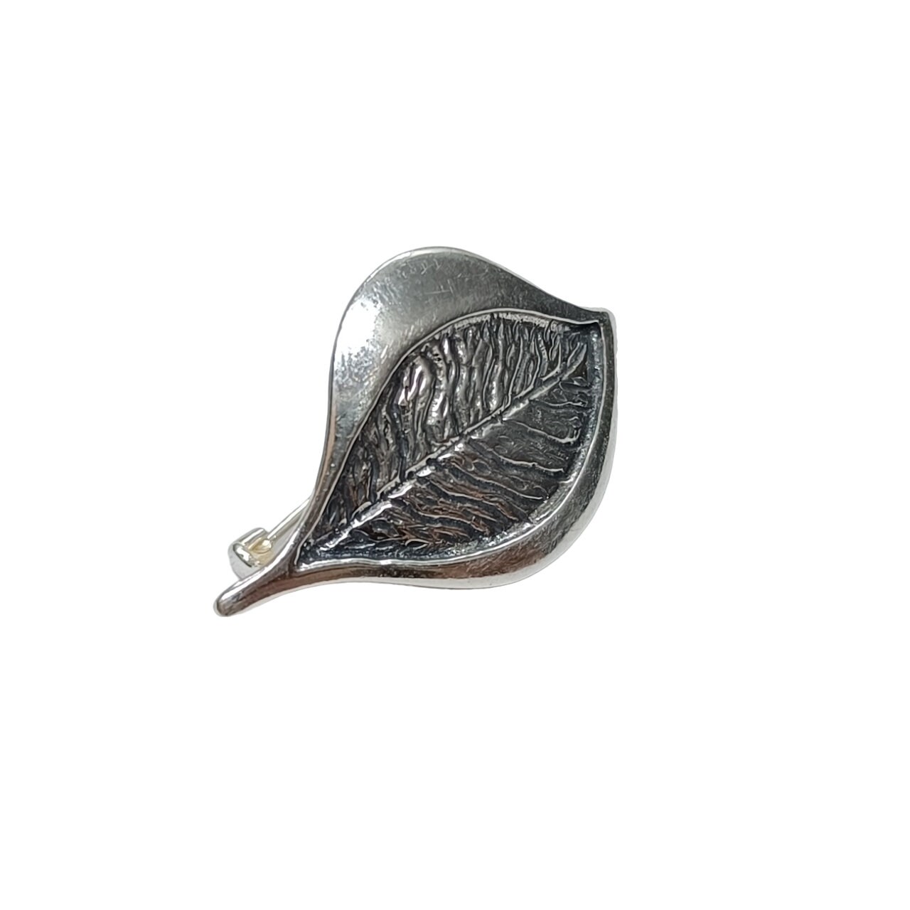 Broche Ancienne En Argent Massif Poinçonnée - Bijou Vintage - Occasion