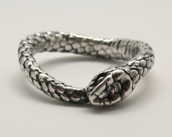 Sterling Silver Snake Serpent Ring