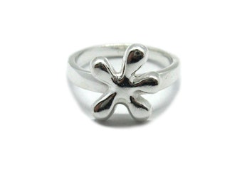 925 SILBER RING R000560  Blume