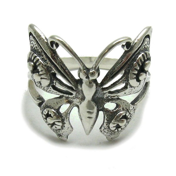 R000214 STERLING SILVER Ring 925 Butterfly