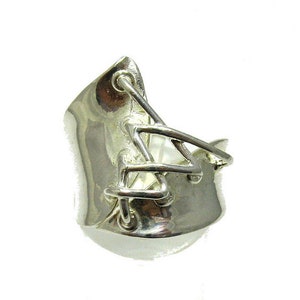 R001319 Stylish STERLING SILVER Ring Solid 925