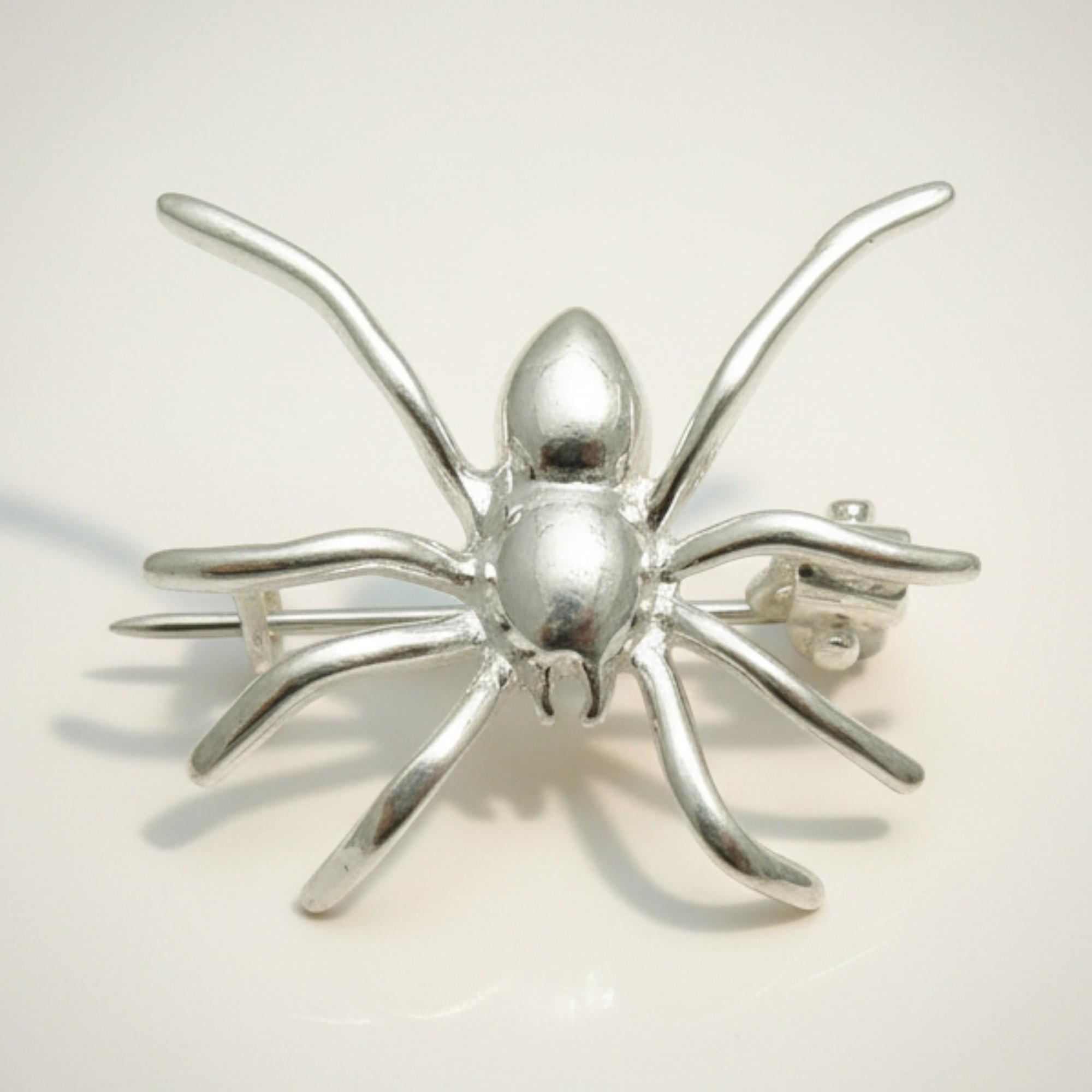 Sterling Silver Brooch Spider Stamped 925 Nickel Free - Etsy